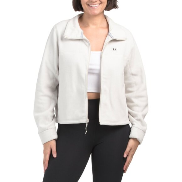UNDER ARMOUR Summit White Expanse Fleece Full Zip Jacket - Picture 1 of 2